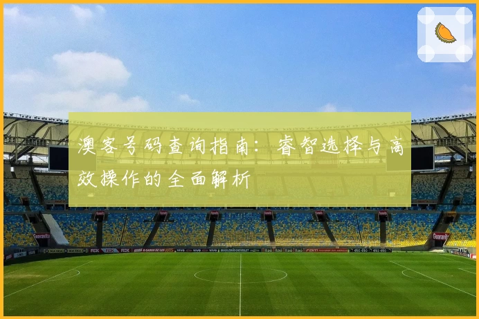澳客号码查询指南：睿智选择与高效操作的全面解析